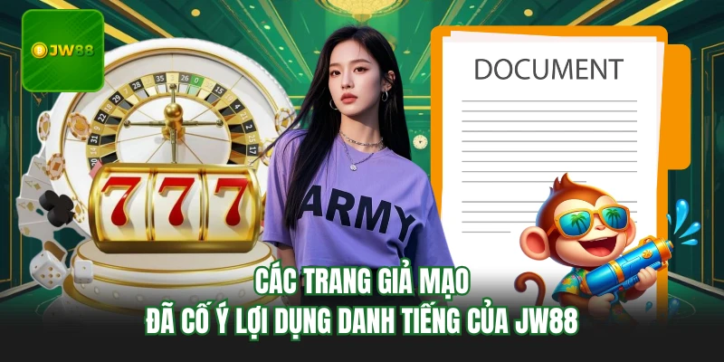 Các trang giả mạo đã cố ý lợi dụng danh tiếng của JW88