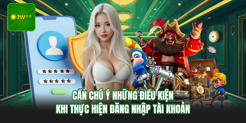Cần chú ý những điều kiện khi thực hiện đăng nhập tài khoản