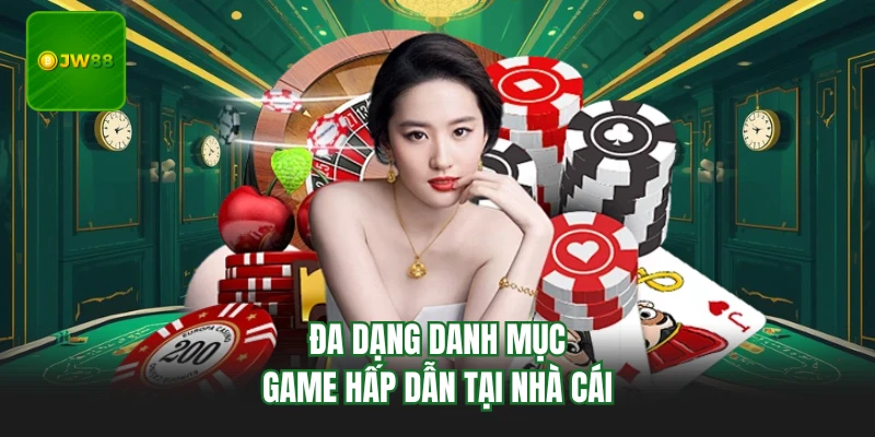 Đa dạng danh mục game hấp dẫn tại nhà cái