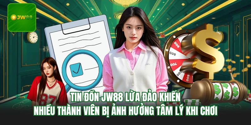 Tin đồn JW88 lừa đảo khiến nhiều thành viên bị ảnh hưởng tâm lý khi chơi